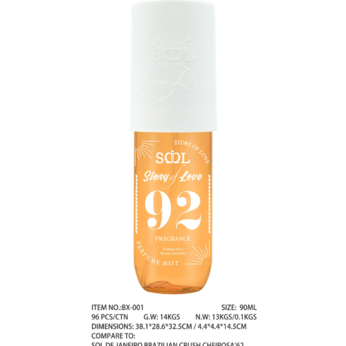 SOL Perfume Women's Hair & Body Perfume Spray Rio Summer Long-Lasting Eau de Toilette Floral Patchouli